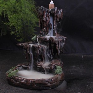 Decorated Resin Backflow Incense Holder fountain   253625958206